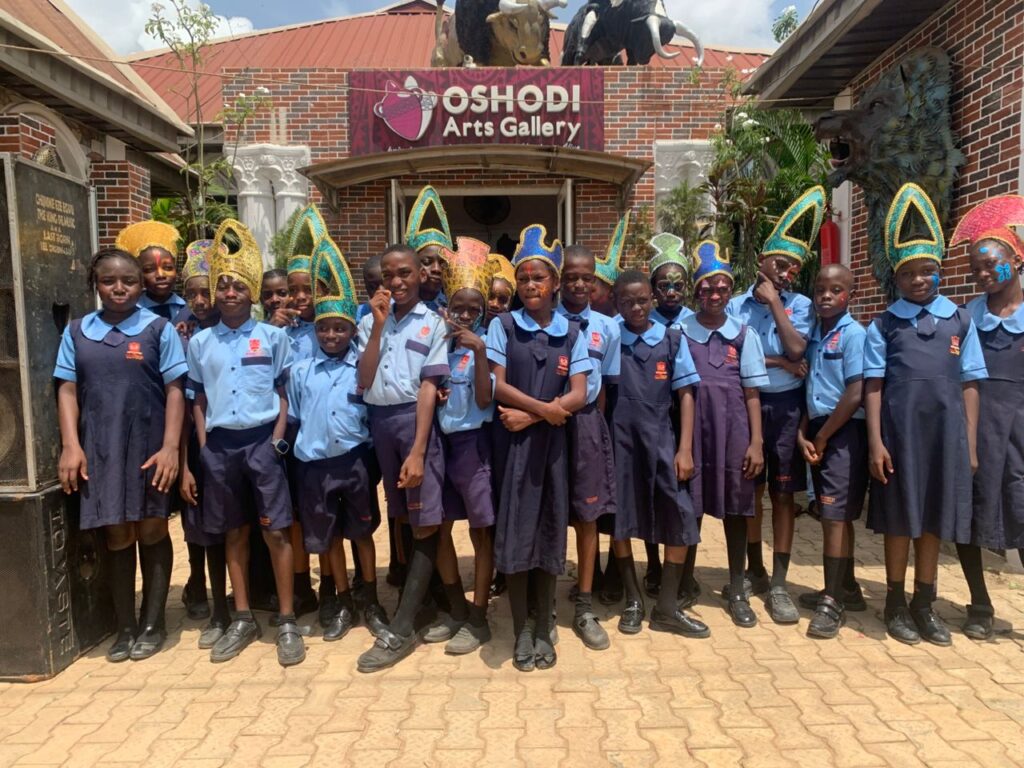 Powerfields School visit oshodi art gallery