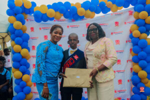 Preschool and graduating students in colorful attire smiling while receiving awards at Powerfields Schools, a top school in Ikorodu and Lagos